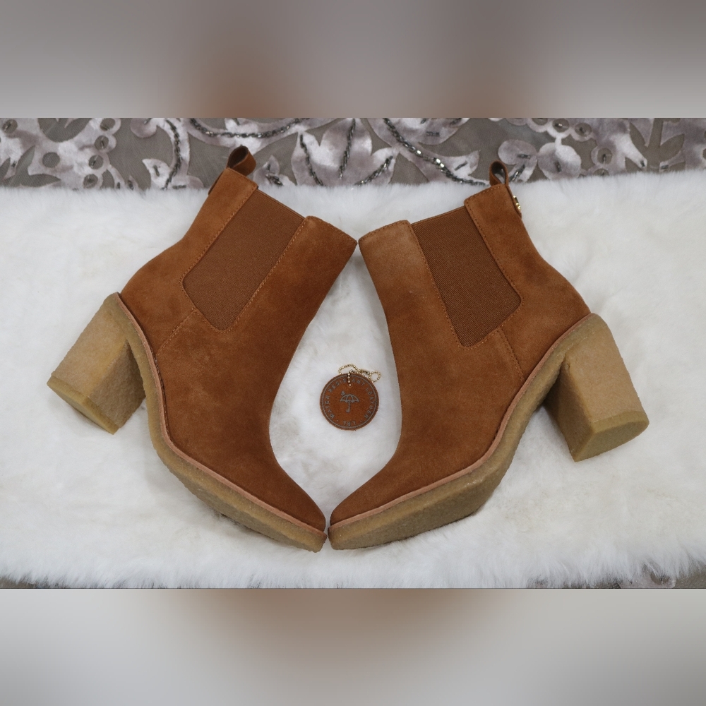 Lauren Ralph Lauren Marianna Womens Suede Chelsea Boots, 5.5B - Picture 3 of 9